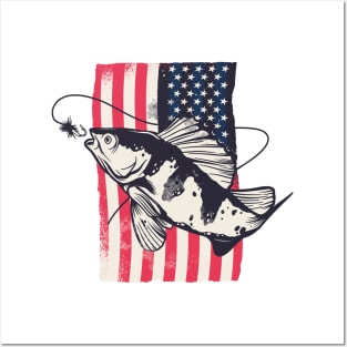 Stars & Stripes Fishing Glory Posters and Art